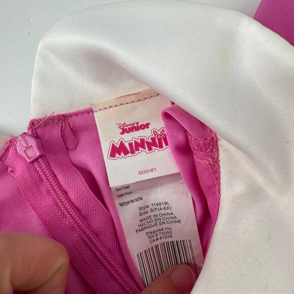 Disney Junior MINNIE MOUSE PINK DRESS Size 4-6 - Picture 4 of 4